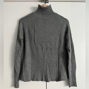 Dark Gray Zara Turtleneck Sweater